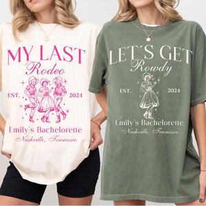 custom bachelorette shirts scottsdale, last rodeo shirts bachelorette, cowgirl bachelorette shirts, nashville bach club shirt, Birde Tee