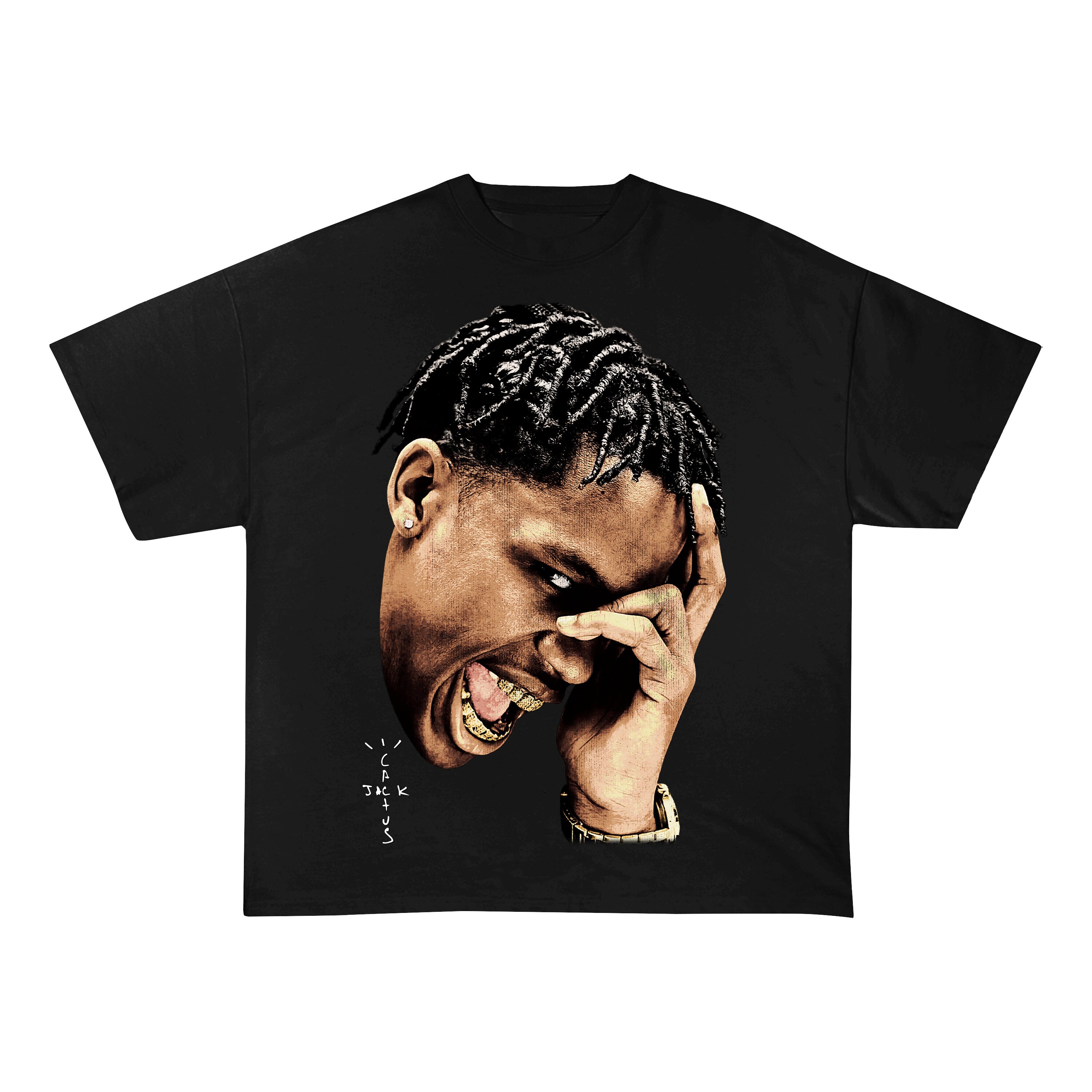 travis scott khaki t shirt