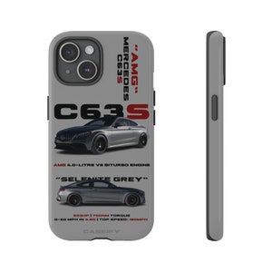 High-Performance Sport Sedan Phone Case – Aggressive Car Design for Enthusiasts - Grey - Apple phone case & Samsung Phone Cases
