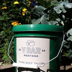 One Gallon Beef Tallow - Grass Finished - Suet Only - Locally Sourced & Lab Tested