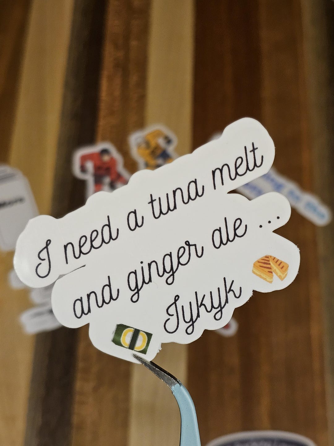 Tuna Melt & Ginger Ale Sticker | Heated Rivalry | Hockey Romance ...