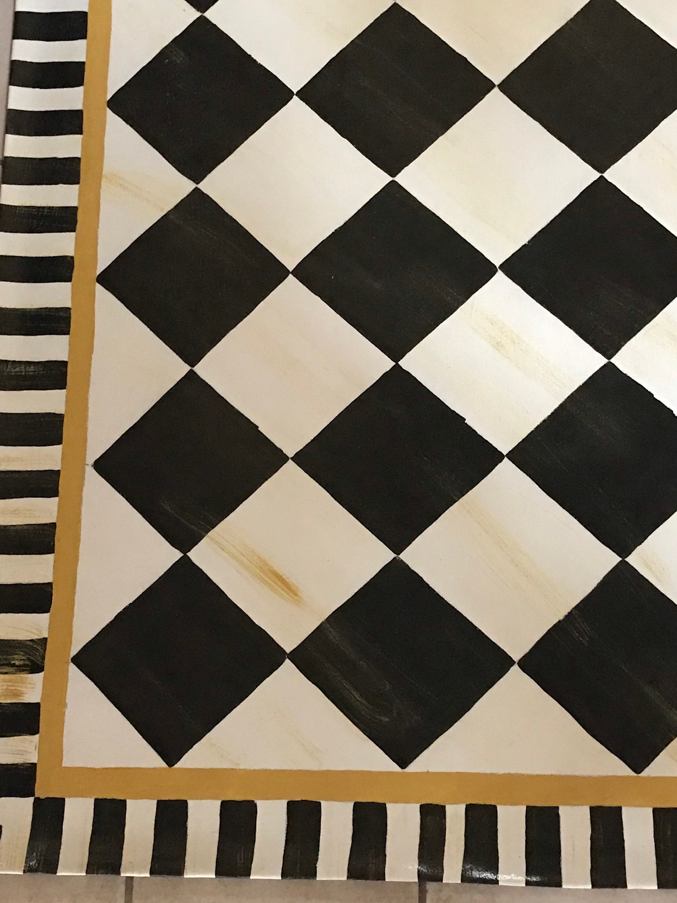 Floorcloth / Hand Painted Rug/ Country Primitive/ French Country - Etsy