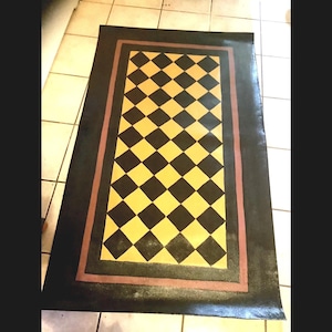 Floorcloth / 4’x6’/ Colonial Decor