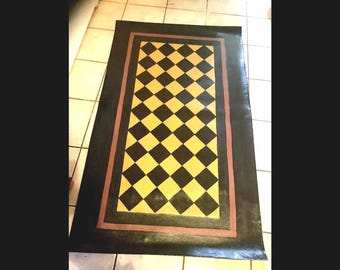 Floorcloth / 4’x6’/ Colonial Decor