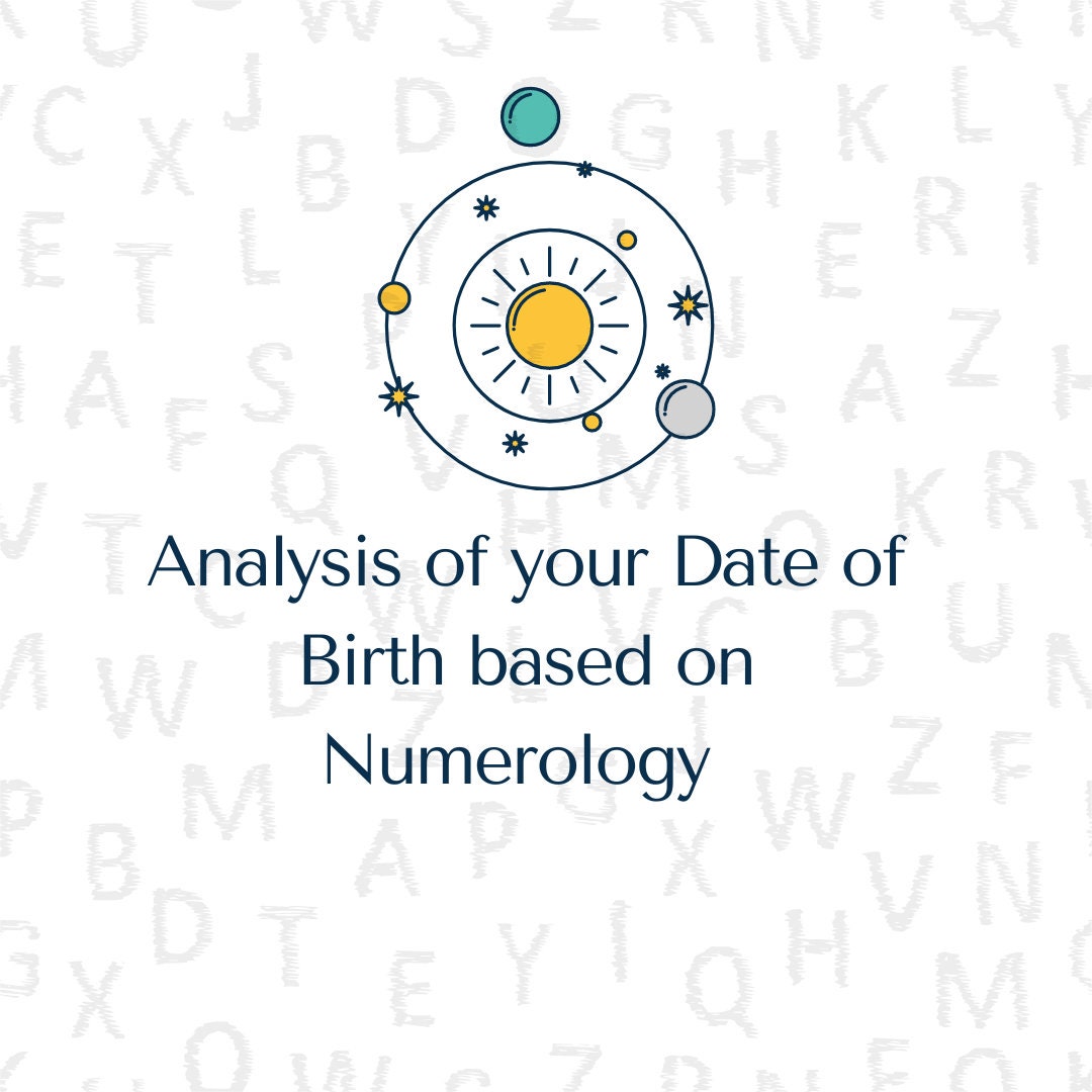 Numerology Grid Analysis Based on Your Date of Birth. - Etsy