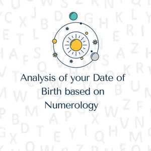 Numerology Grid Analysis based on your Date of Birth.