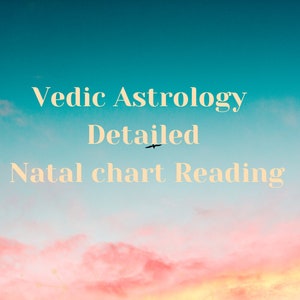 Lettura completa del tema natale basato sull'astrologia vedica/lettura Kundali