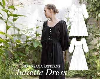 Juliette dress PDF sewing pattern | EU34-50 | Intermediate