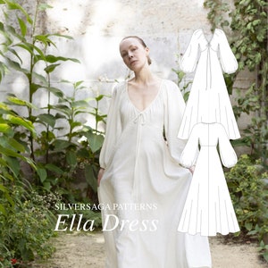 Ella dress PDF sewing pattern | EU34-48 | Advanced intermediate | Tutorial available