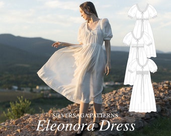 Eleonora dress PDF sewing pattern