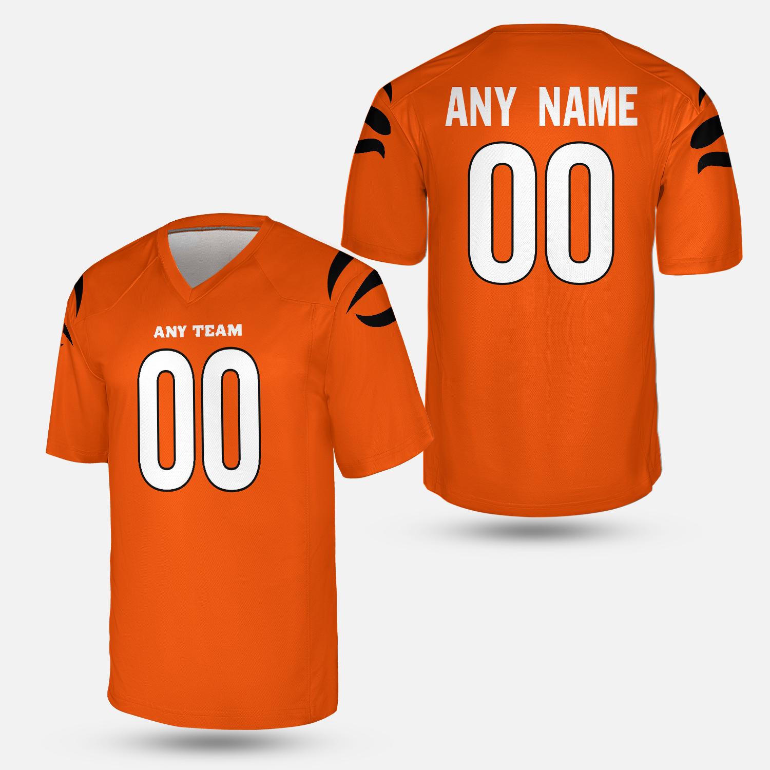 Discover Personalized Cincinnati Team Bengals Football Jersey, Gameday Fan Outfit, Football Gift for Him