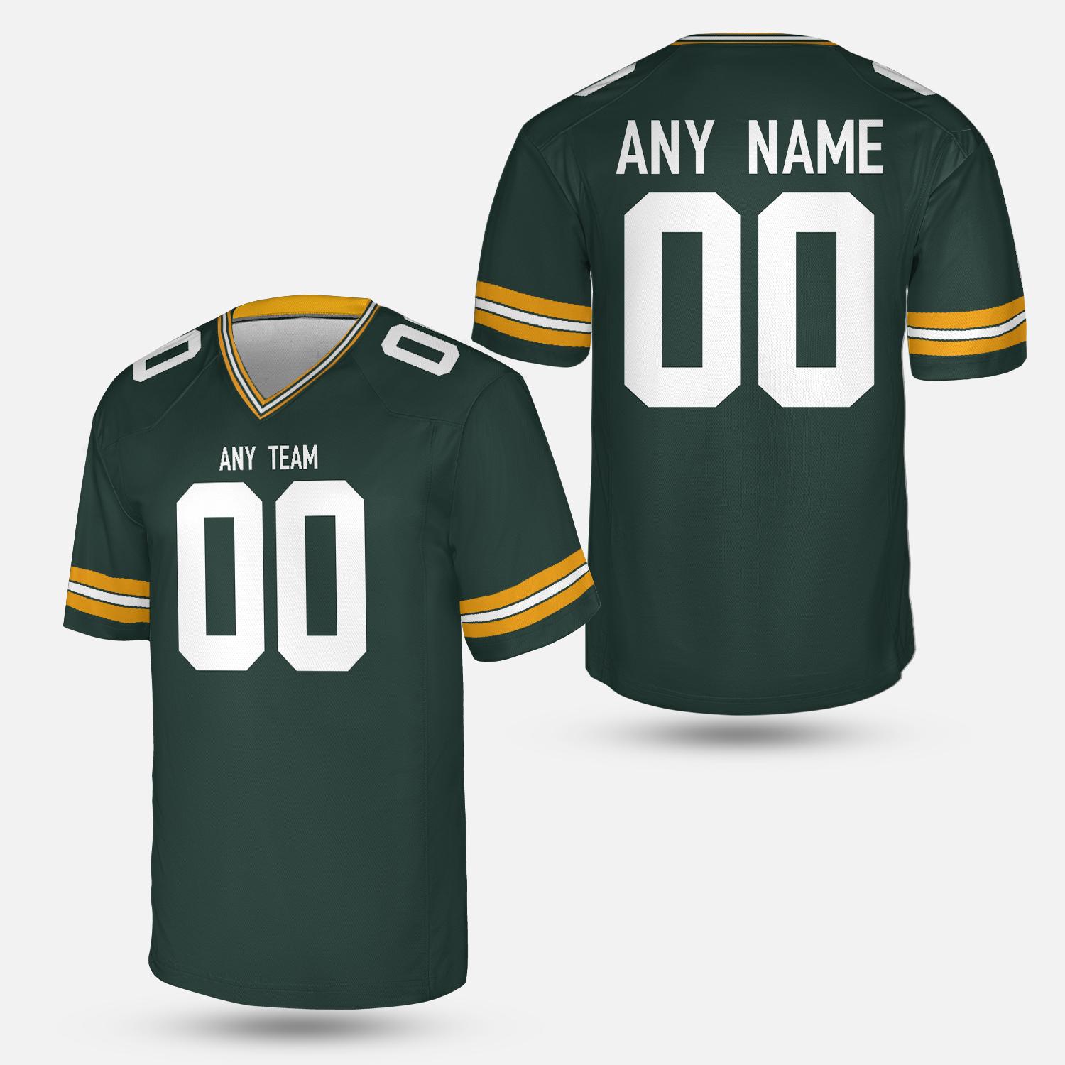 Discover Personalized Green Bay Team Packers Football Jersey, Gameday Fan Outfit, Football Gift for Him