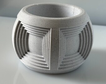 Pantheon Inspired Succulent Planter | 3D Printed Marble