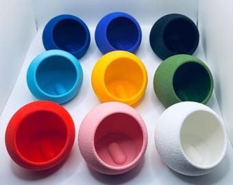 Orb Planter: Modern Spherical Geometric Indoor Pot | 3D Printed
