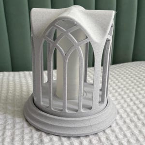 Lanterna elfica gotica: lampada da tavolo fantasy con diffusore / stampata in 3D