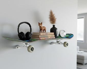Skateboard Shelf Mounts: Floating Skateboard Deck Display