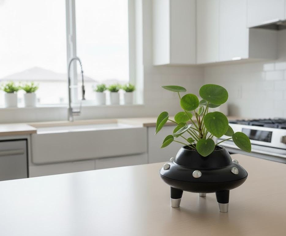 Custom UFO Succulent Planter | Futuristic Home Decor | Unique