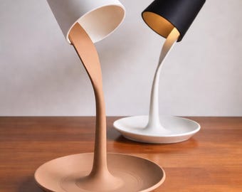 Color Changing Desk Lamp, Wireless and Rechargeable, Modern Room Decor, Unique Light, Thought gift