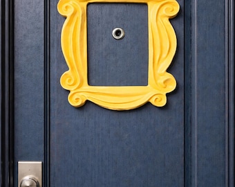 The Iconic Sitcom Apartment Peephole Frame | 90s Television Nostalgia Decor