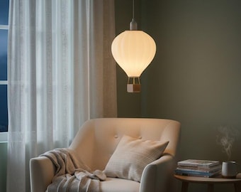 Hot Air Balloon Nursery Light – Whimsical Kids Room Decor