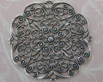 Large Silver Filigree 626