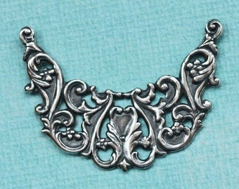 Silver Curve Filigree Finding 1752