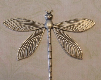 Silver Dragonfly Embellishment 305