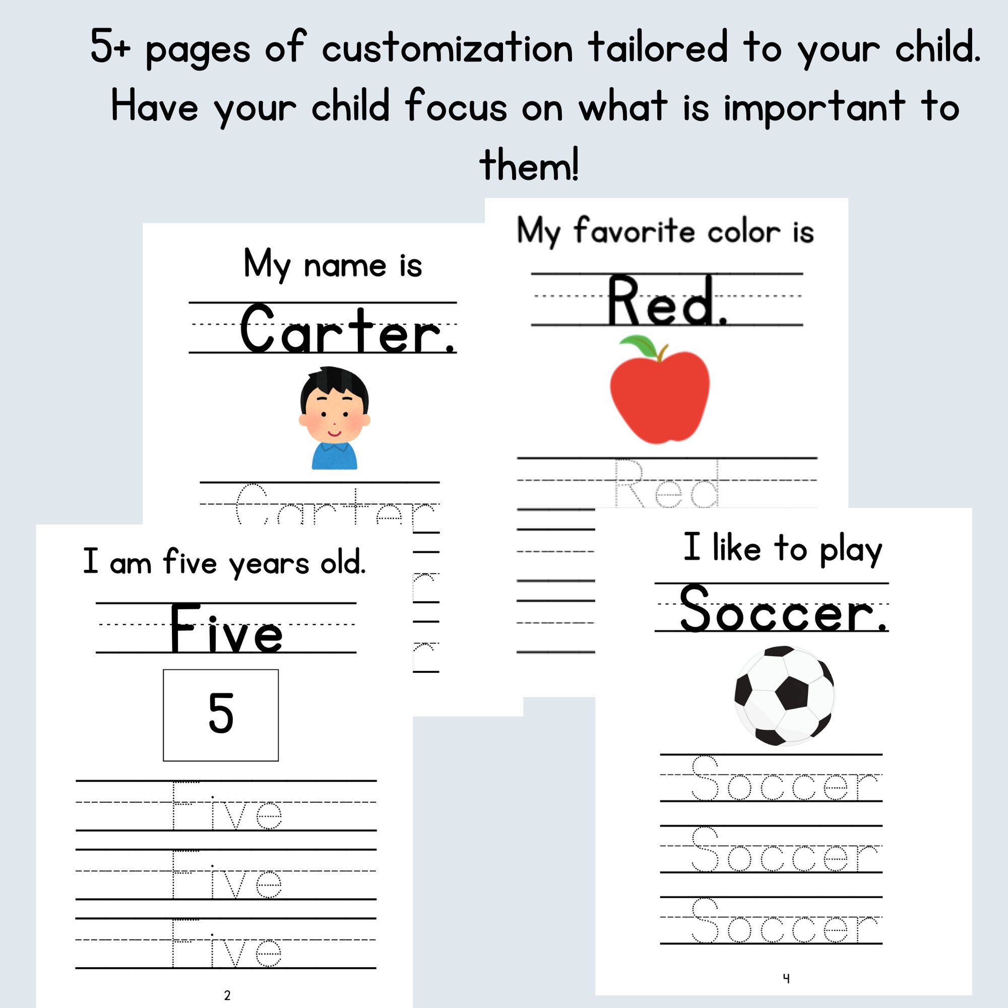Personalized Child Activity Book - Etsy