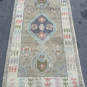 Rug 3x5, TURKISH RUG 3x5, Wool Turkish Rug 3x5, Handmade Rug, Anatolian Rug, Brown Oushak Rug, Turkey Rug, 2&#39;7x4&#39;8 Feet Rug, Home Decor Rug