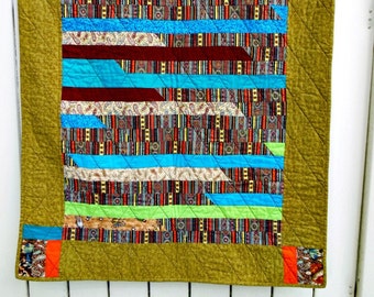 Jelly Roll Lap Quilt - Wallhanging - OOAK