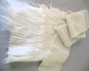 Faux Fur Fabric, 2 Styles - Scraps