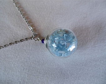 Glitter Ball Pendant Necklace