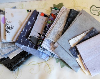 Gray Cotton Fabric Remnants/Scraps