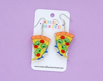Boucle d'oreille pizza extraterrestre | Boucles d'oreilles Little Green Men | Boucle d'oreille Toy Story | Boucle d'oreille pizza | Boucle d'oreille extraterrestre
