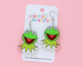 Boucle d'oreille Kermit | Boucle d'oreille Muppets