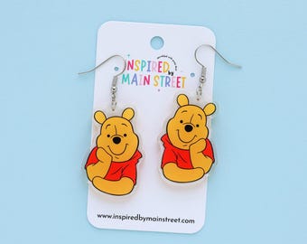 Boucle d'oreille ourson | Boucle d'oreille Winnie l'ourson