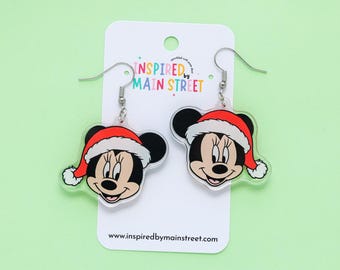 Boucle d'oreille de Noël Minnie | Boucle d'oreille Minnie | Boucle d'oreille de Noël Minnie | Boucle d'oreille de Noël
