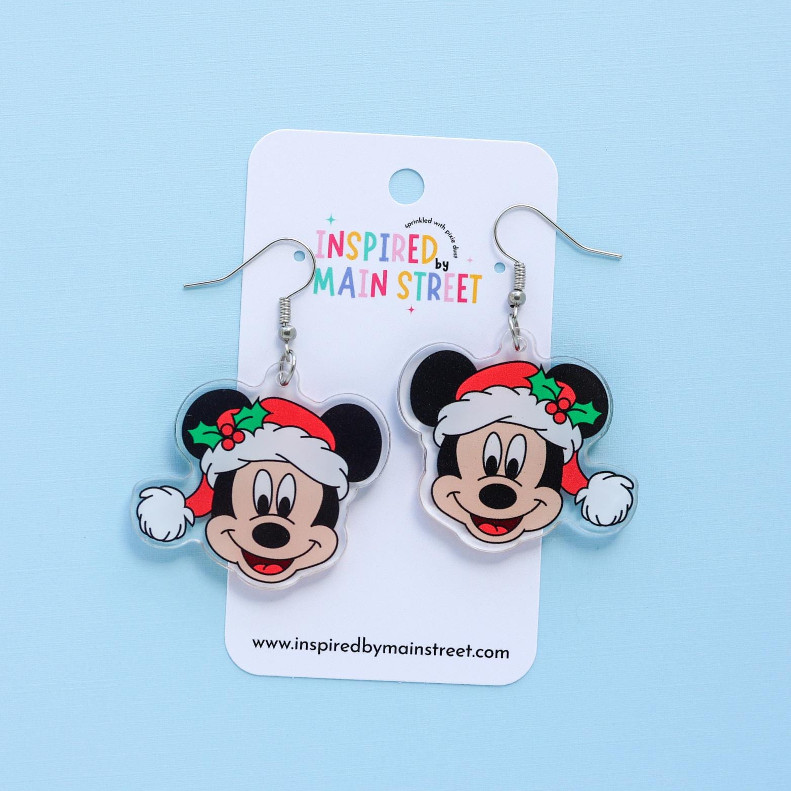 Mickey Christmas Earrings