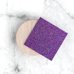 Purple Mix Glitter Acrylic Sheet, Dual-Color Laser-Ready
