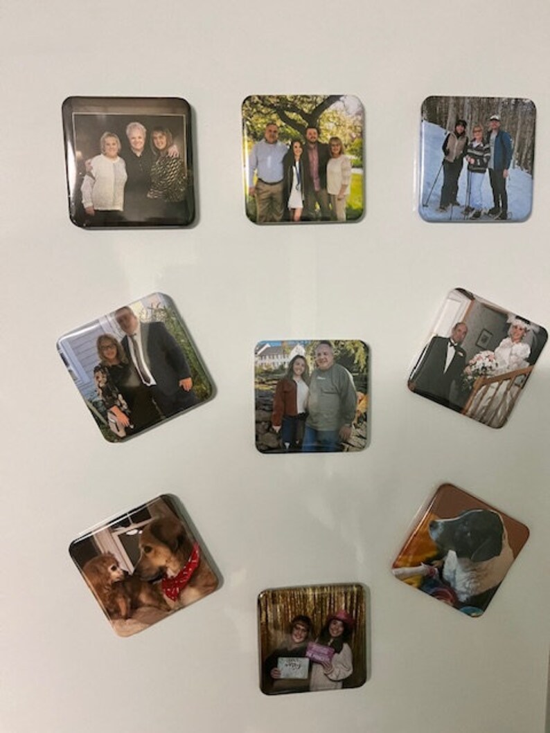 Lot D'aimants Personnalisés Faits Main - Idée Cadeau Personnalisé - Déco Maison
