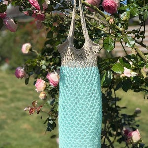 Hand crocheted foldable mesh bag – Limited edition