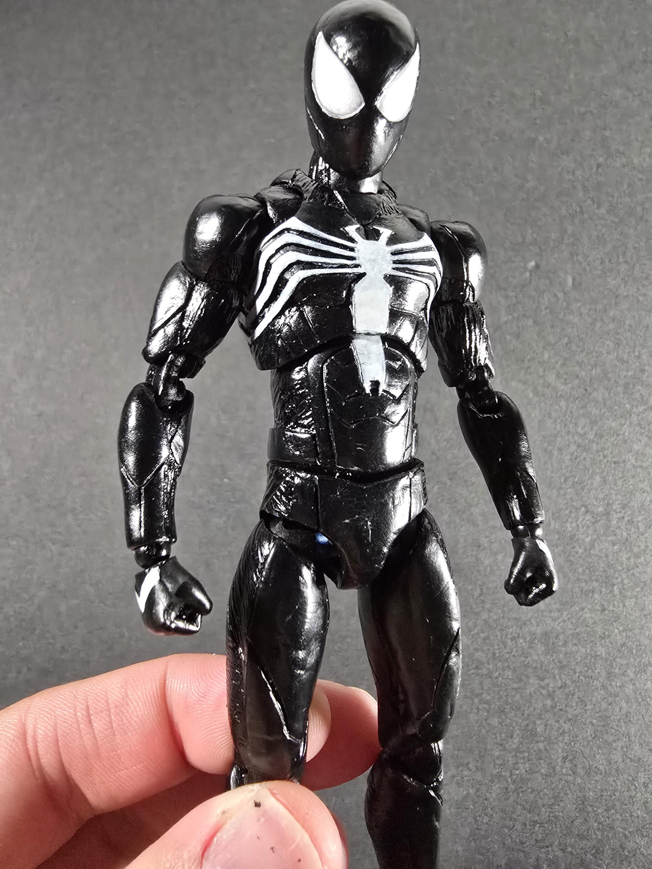 3D Printed Mafex Black Suit Spiderman PS5 Head - Etsy