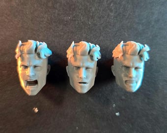 3D Printed Mafex Damaged Invincible Heads Set of 3 Ver 1 - Etsy