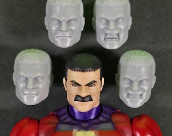 Custom 3D-printed Mafex Thragg Heads (Set Of 4) Hollow heads