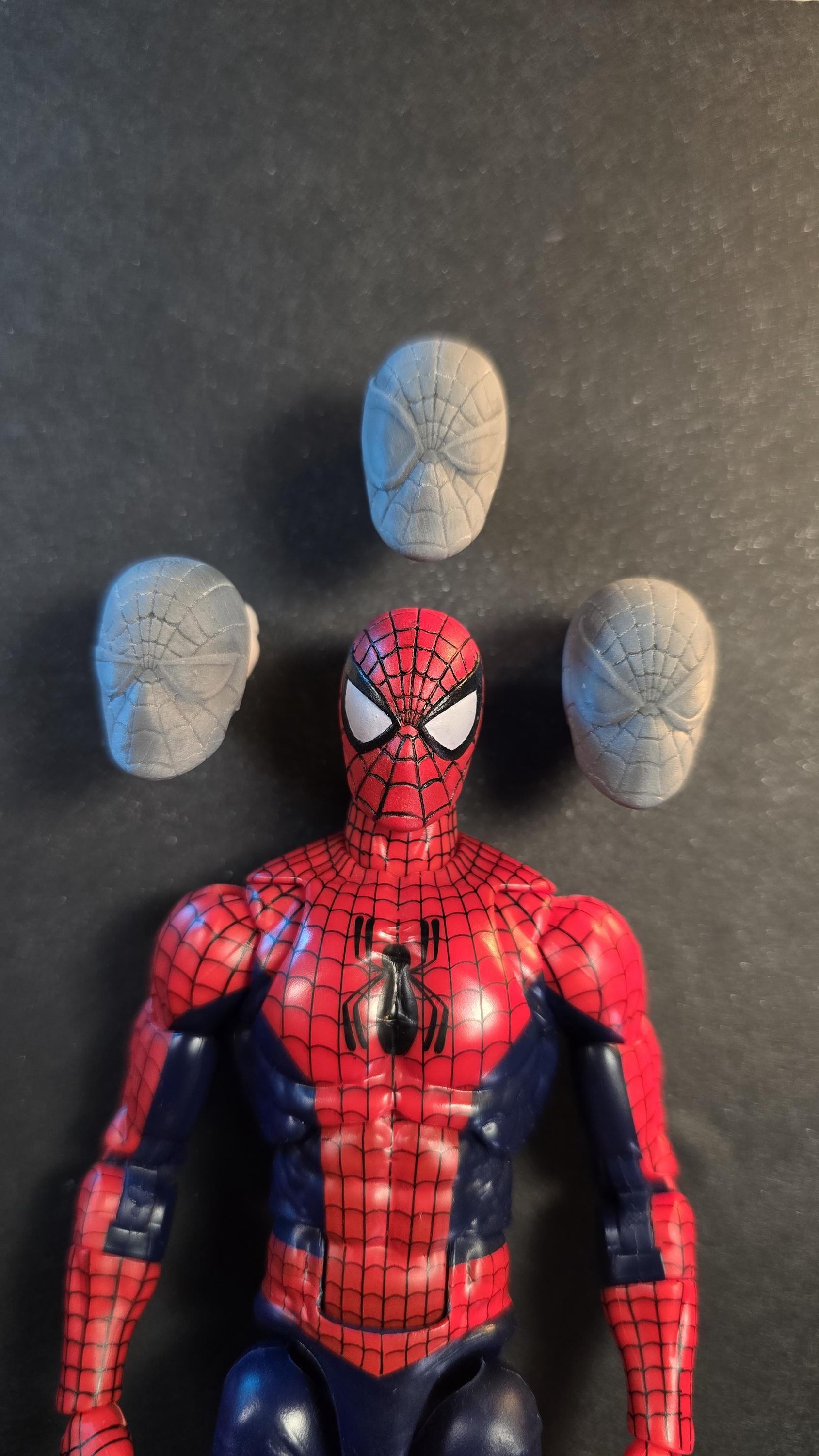 Maximum Spider-man Custom 3D Printed Heads Set 2 (engraved