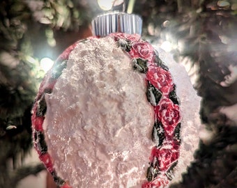 Rose Snowball Ornament