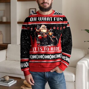 Gefomuofe Christmas Jumper Men's Christmas Print Jumper Xmas Beer Christmas Jumper Hoodie Ugly Christmas Jumper Sweatshirt With Pocket Christmas