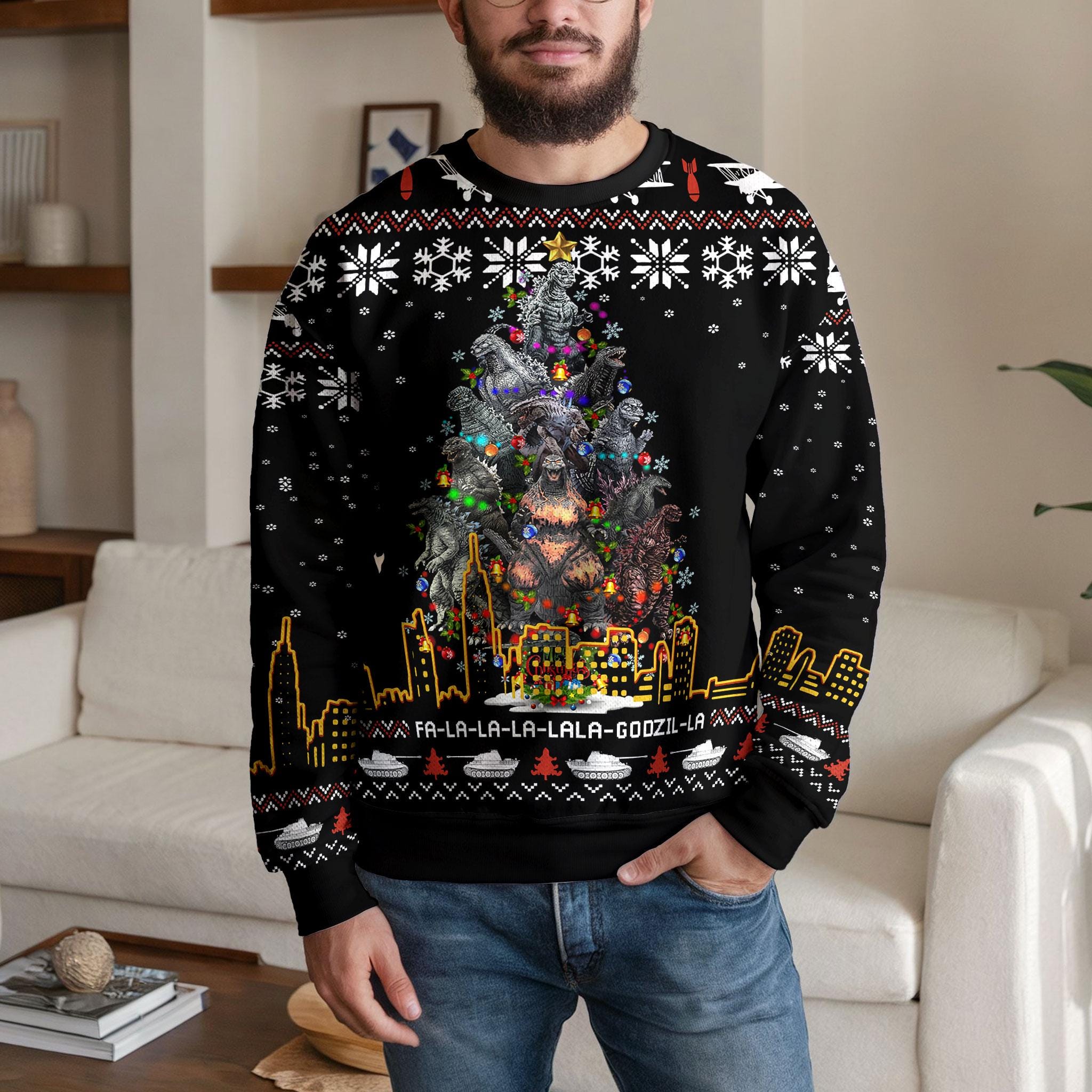 Godzilla Xmas Sweater