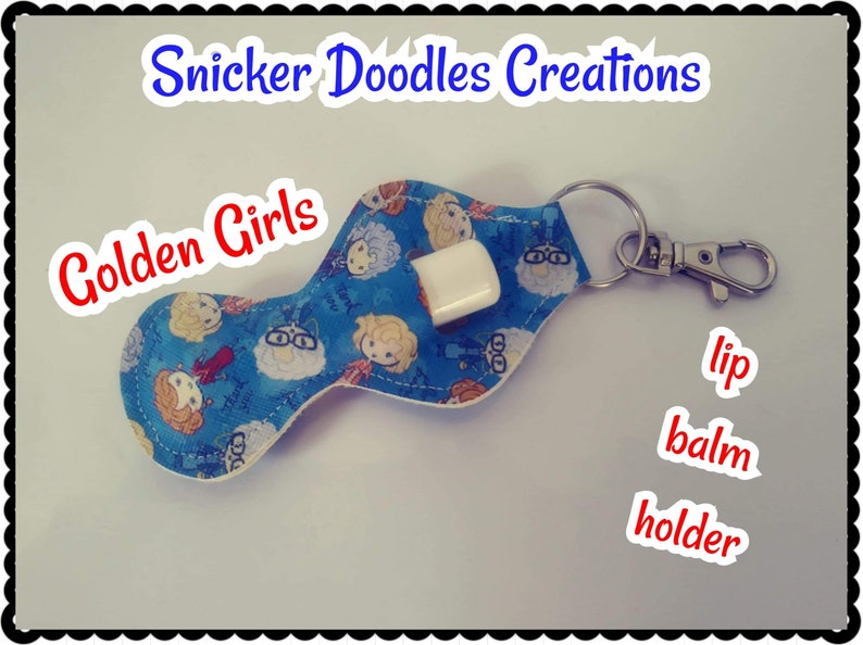 Lip Balm holder,keychain character lip balm key chain holder
