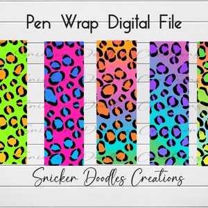 Leopard, epoxy-penomslag, digitale downloadbestanden, png, glijbaan, knutselbenodigdheden, joy-pen, clipart, sticker
